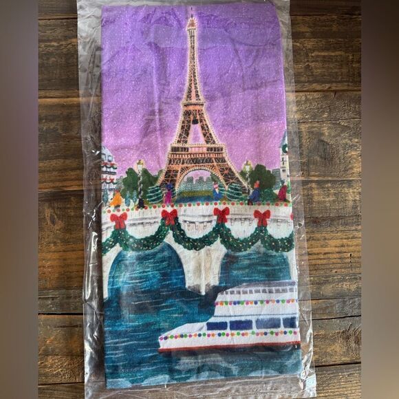 NWT ANTHROPOLOGIE Holiday in the City Towel Paris - Picture 4 of 6